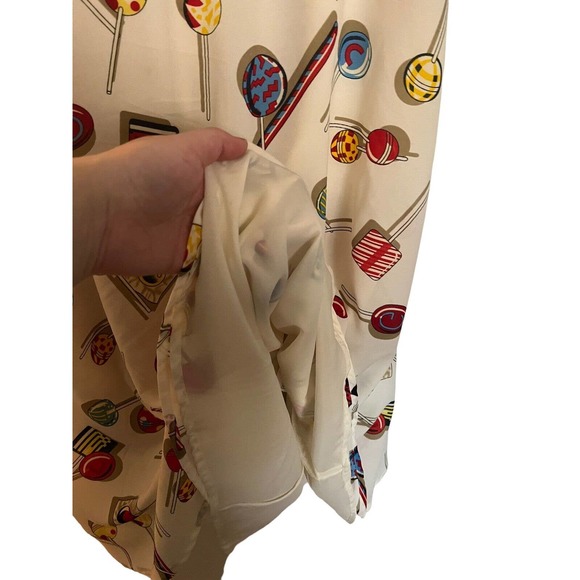 eShakti Women’s Maxi Dress Sleeveless Size 16 XL Candy Sucker Lollipop Lined - Picture 13 of 15